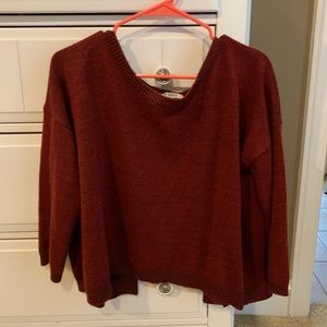 BB Dakota red cut out sweater